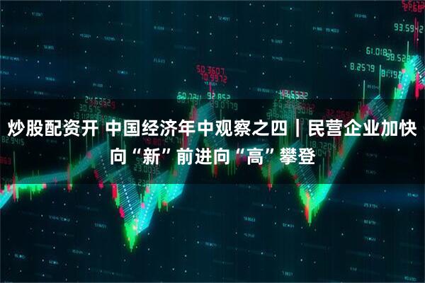 炒股配资开 中国经济年中观察之四｜民营企业加快向“新”前进向“高”攀登